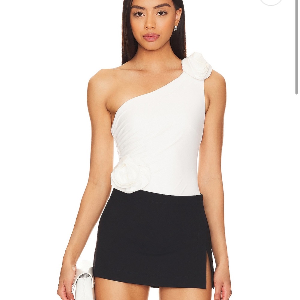 Bardot Lilita Bodysuit in Orchid White